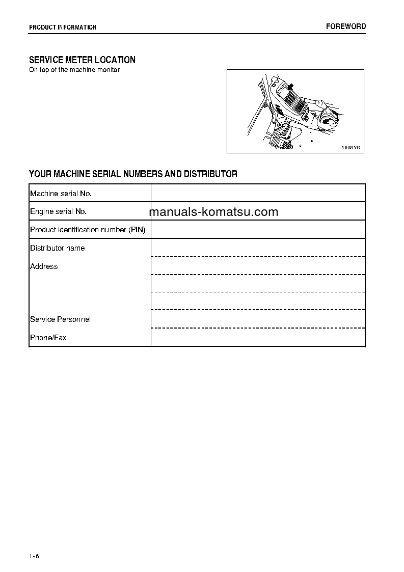 Protected: PC300LC-7(JPN)-TIER3, WORK EQUIPMENT GREASE 500H S/N 50001-UP Operation manual (English)