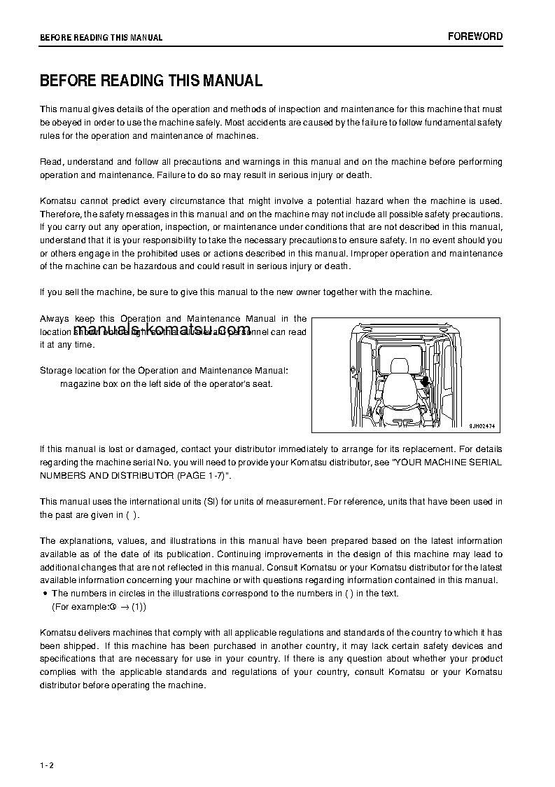 Protected: PC400-7(JPN)-TIER3, WORK EQUIPMENT GREASE 500H S/N 60001-UP Operation manual (English)