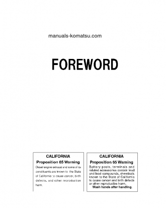 PC270-8(JPN)-WORK EQUIPMENT GREASE 500H S/N 20001-30000 Operation manual (English)