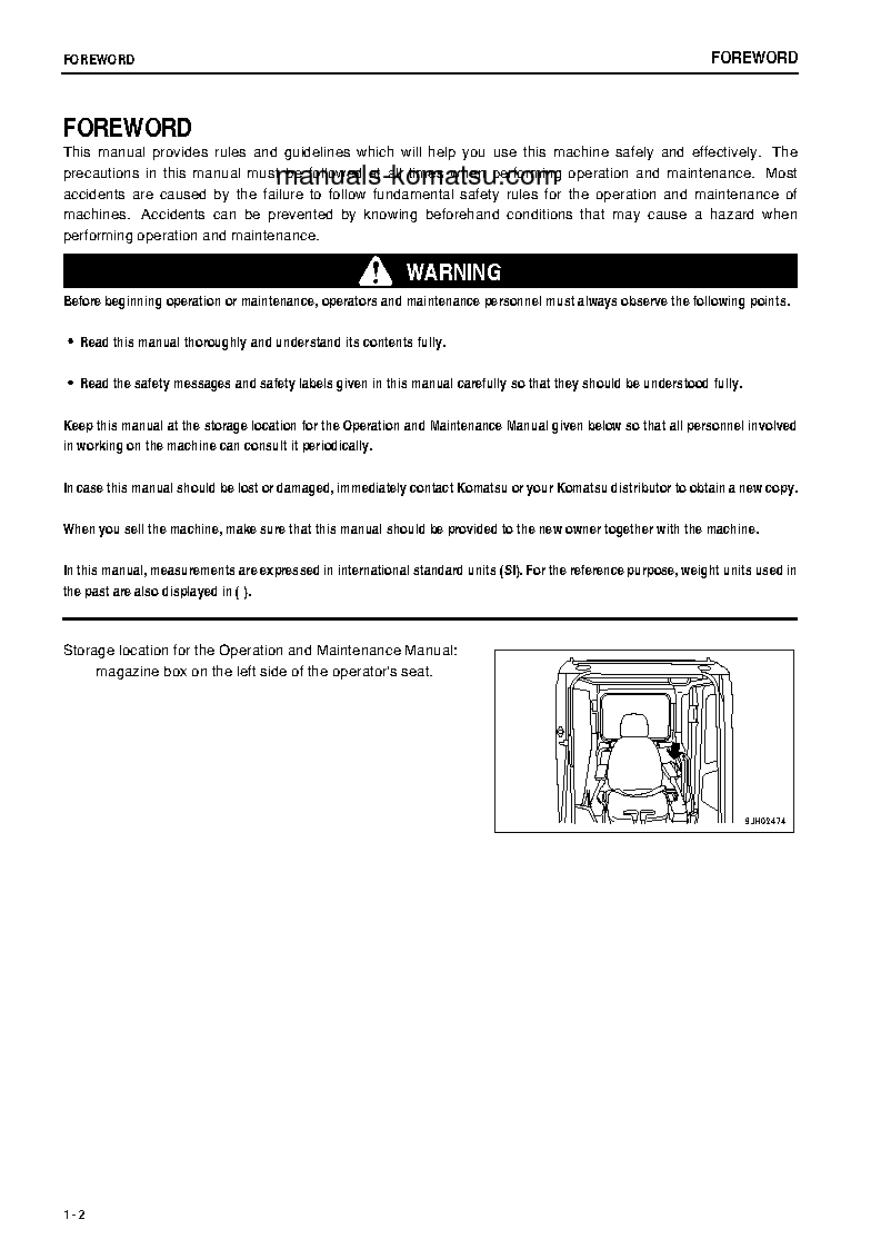 Protected: PC270-8(JPN)-WORK EQUIPMENT GREASE 500H S/N 20001-30000 Operation manual (English)