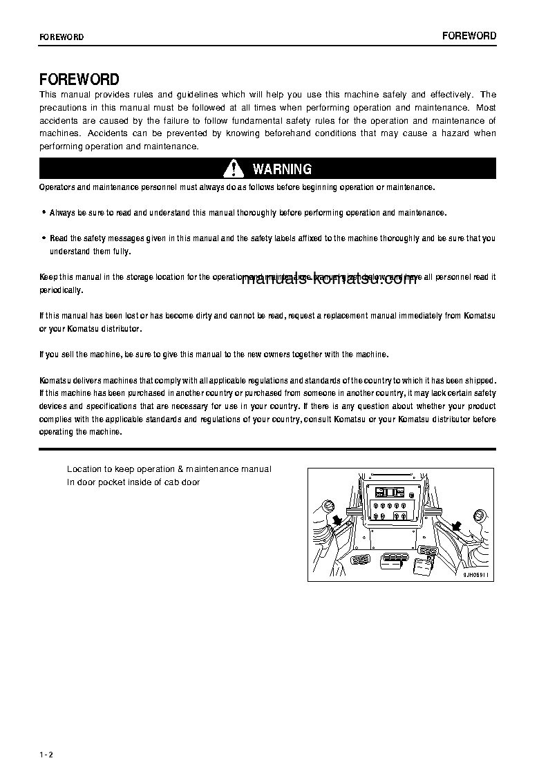 Protected: D475ASD-5(JPN)-TIER2, SUPER DOZER S/N 30001-30070 Operation manual (English)