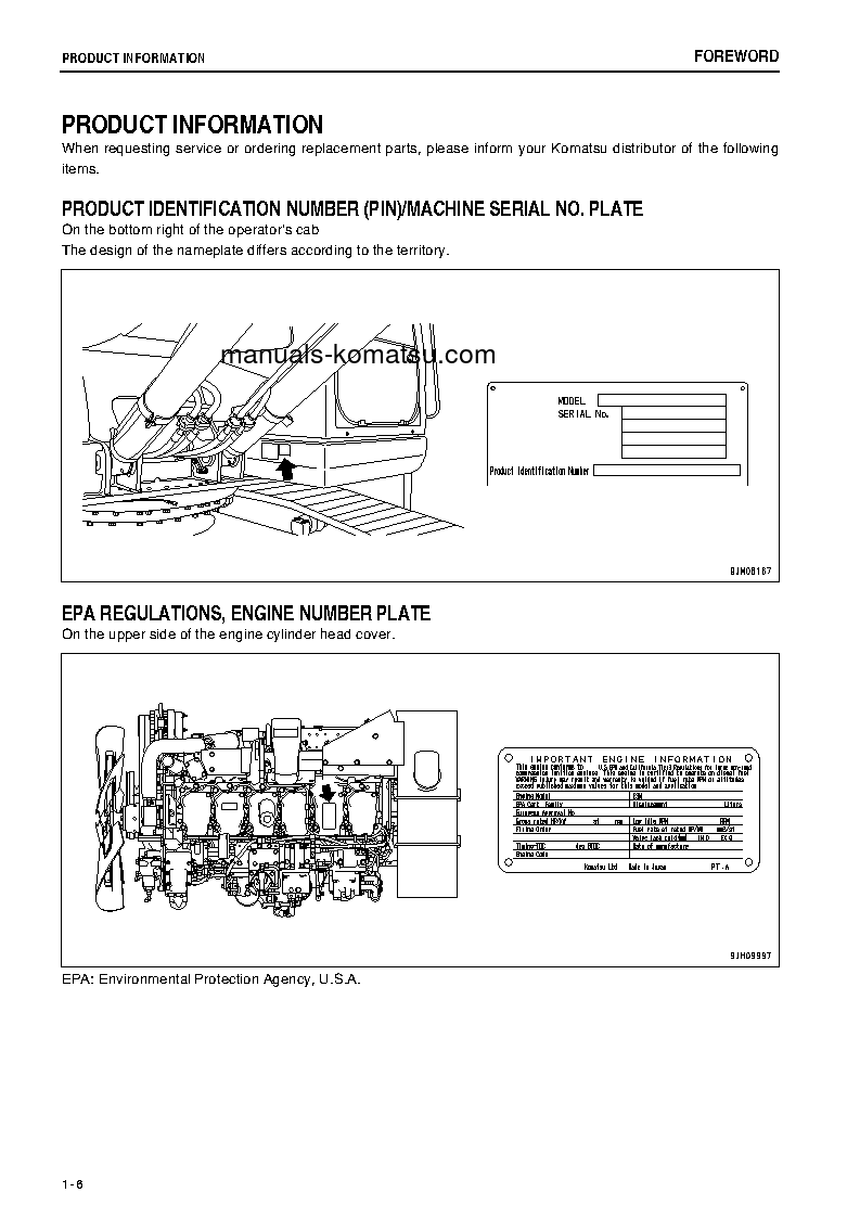 Protected: PC400-7(JPN)-TIER3, WORK EQUIPMENT GREASE 100H S/N 60001-UP Operation manual (English)