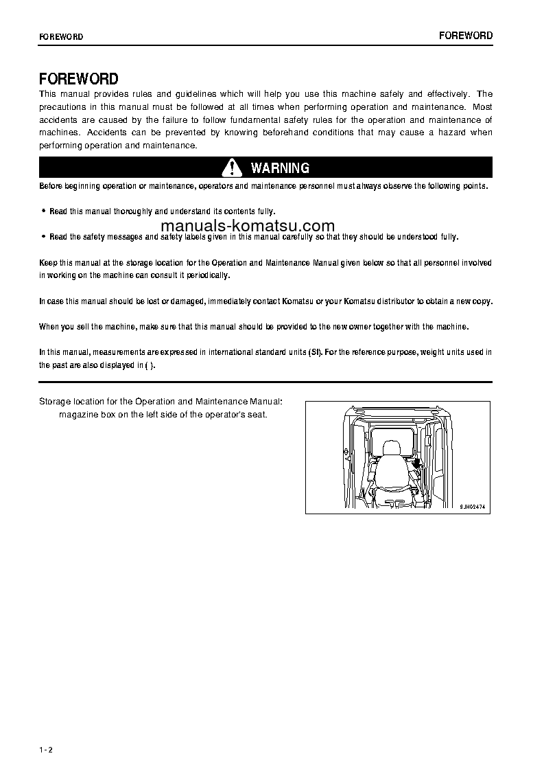 Protected: PC1250LC-8(JPN) S/N 30001-30051 Operation manual (English)
