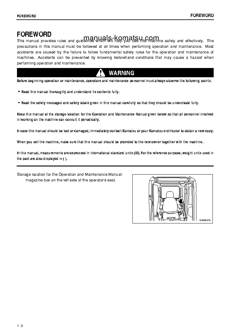 Protected: PC200LC-8(JPN)-WORK EQUIPMENT GREASE 100H S/N 300001-310000 Operation manual (English)