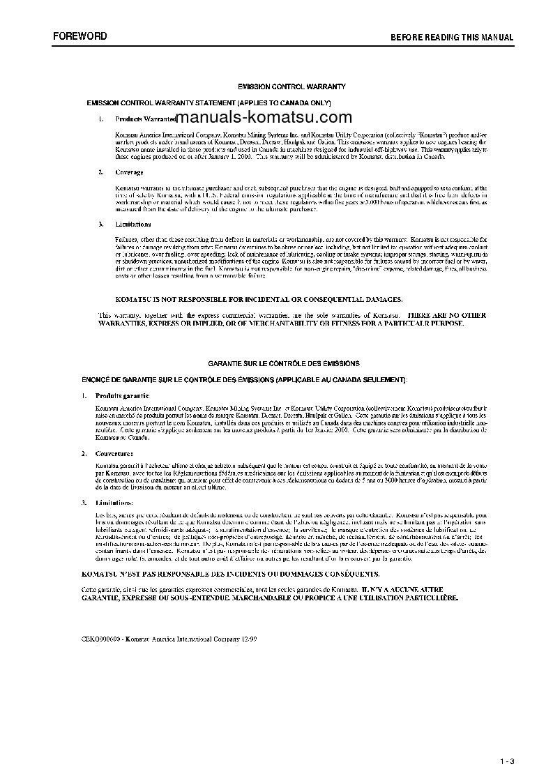 Protected: WA800-3(JPN)-TIER2 S/N 70001-70018 Operation manual (English)