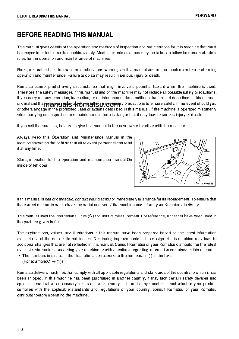 Protected: HD785-7(IND)-50C DEGREE M/C SPEC S/N N10001-N10560 Operation manual (English) Protected: HD785-7(IND)-50C DEGREE M/C SPEC S/N N10001-N10560 Operation manual (English)