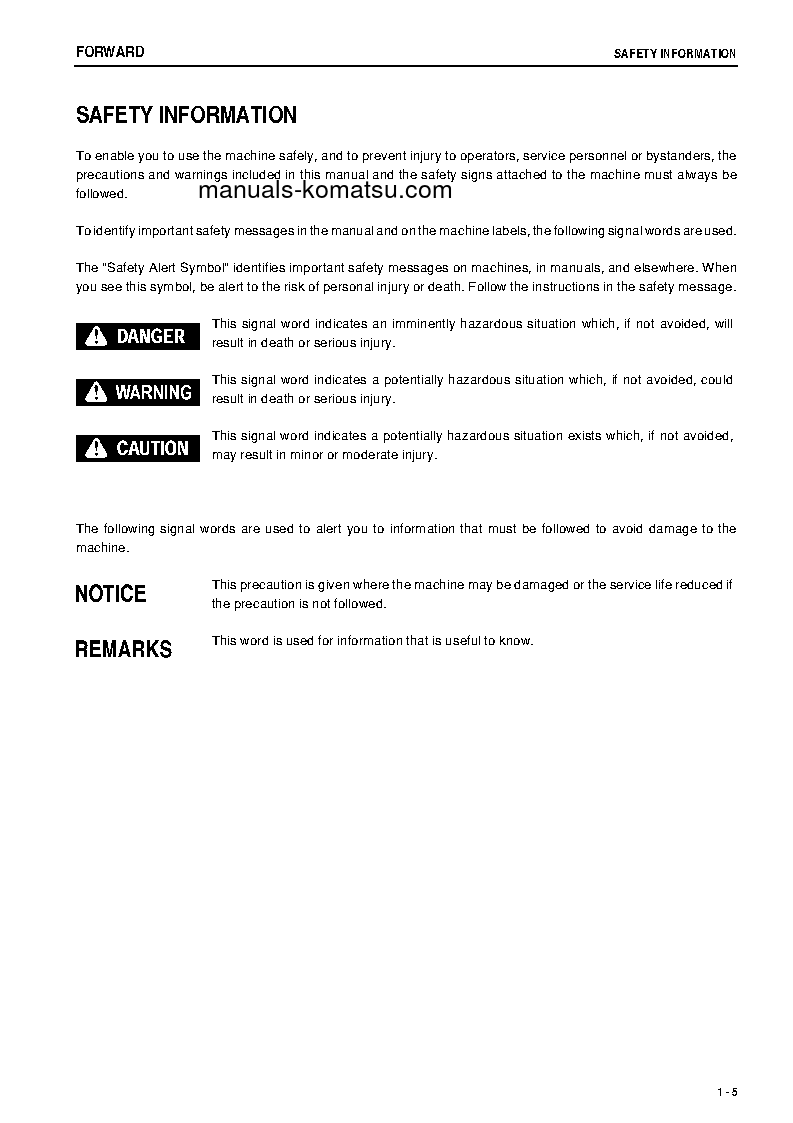 Protected: HD785-7(IND)-50C DEGREE M/C SPEC S/N N10001-N10560 Operation manual (English) Protected: HD785-7(IND)-50C DEGREE M/C SPEC S/N N10001-N10560 Operation manual (English)