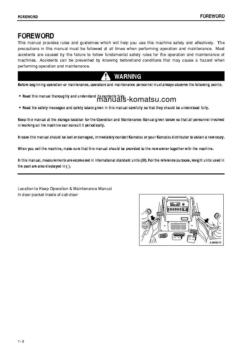 Protected: D275A-5(JPN)-W/O EGR S/N 35001-35004 Operation manual (English)