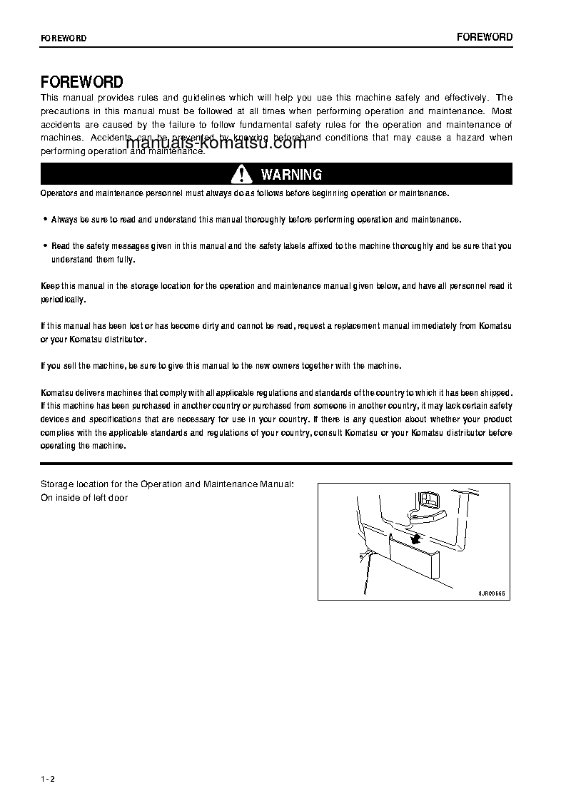 Protected: HM350-1(JPN)–40C DEGREE S/N 1169-UP Operation manual (English)