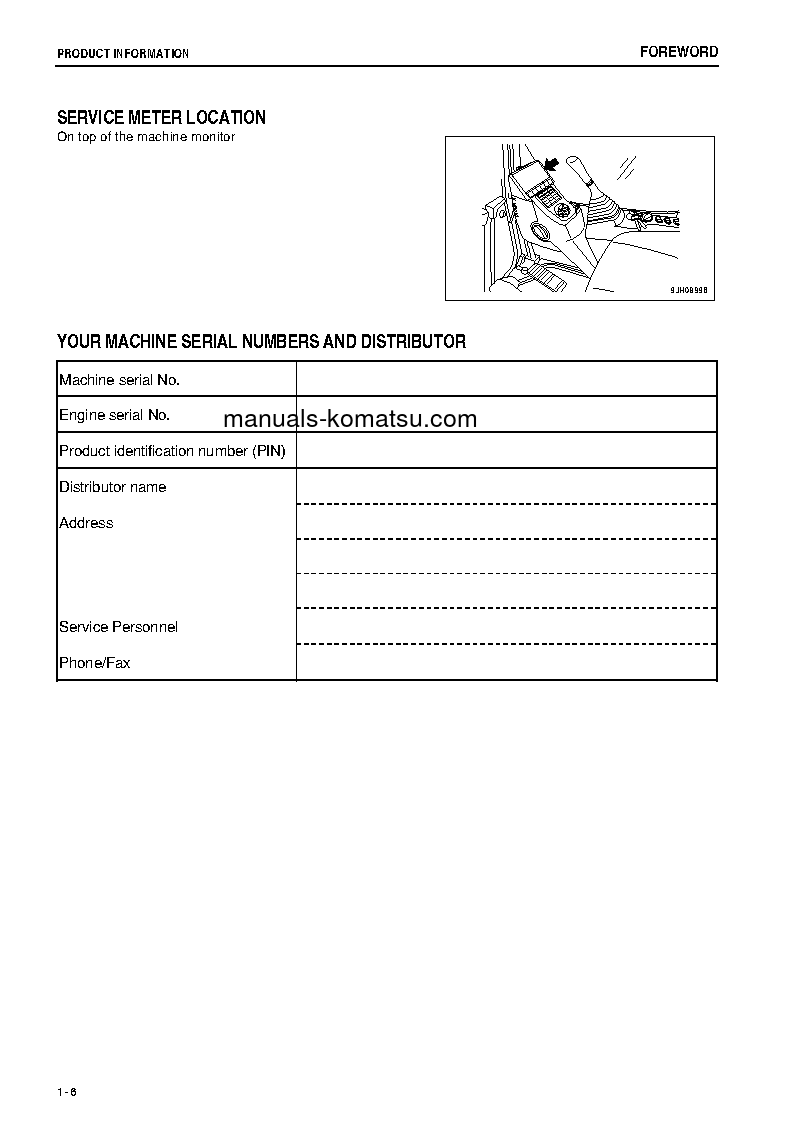 Protected: PC300LC-8(JPN)-WORK EQUIPMENT GREASE 100H S/N 60001-61206 Operation manual (English)