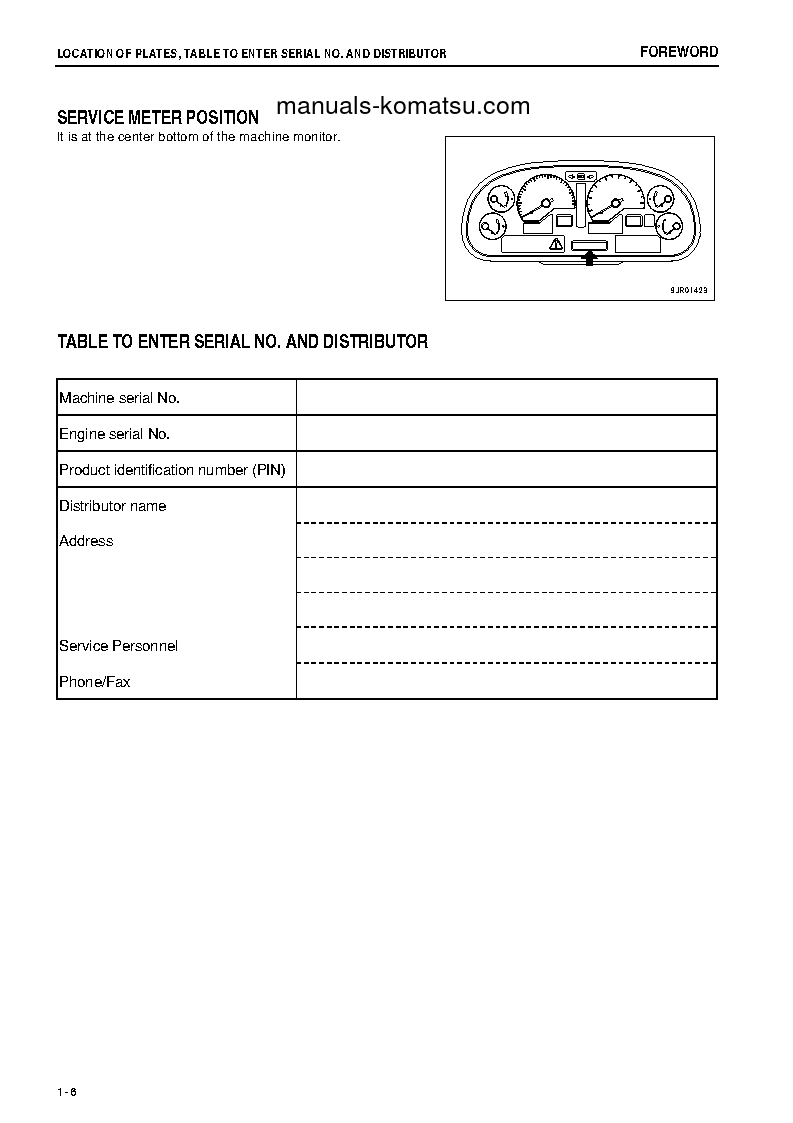 Protected: HD325-7(JPN)-W/O EGR S/N 11001-11030 Operation manual (English)