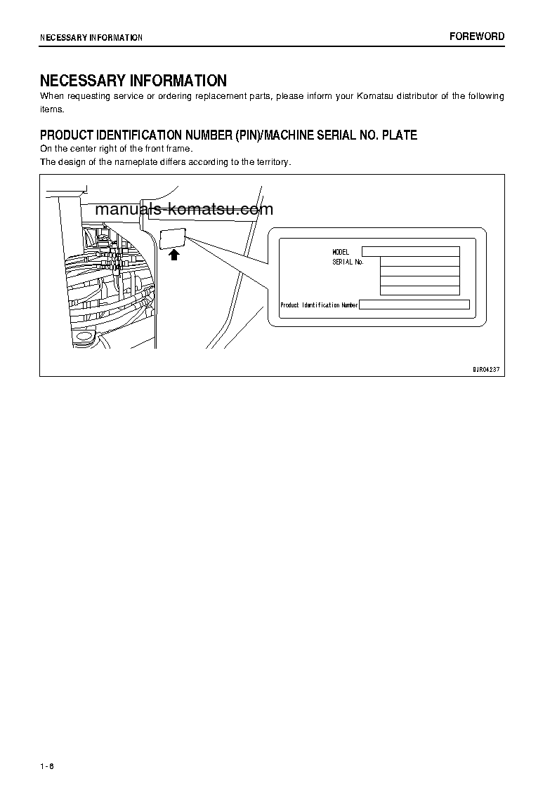 Protected: WA500-6(JPN)-W/O ERG S/N 60001-UP Operation manual (English)