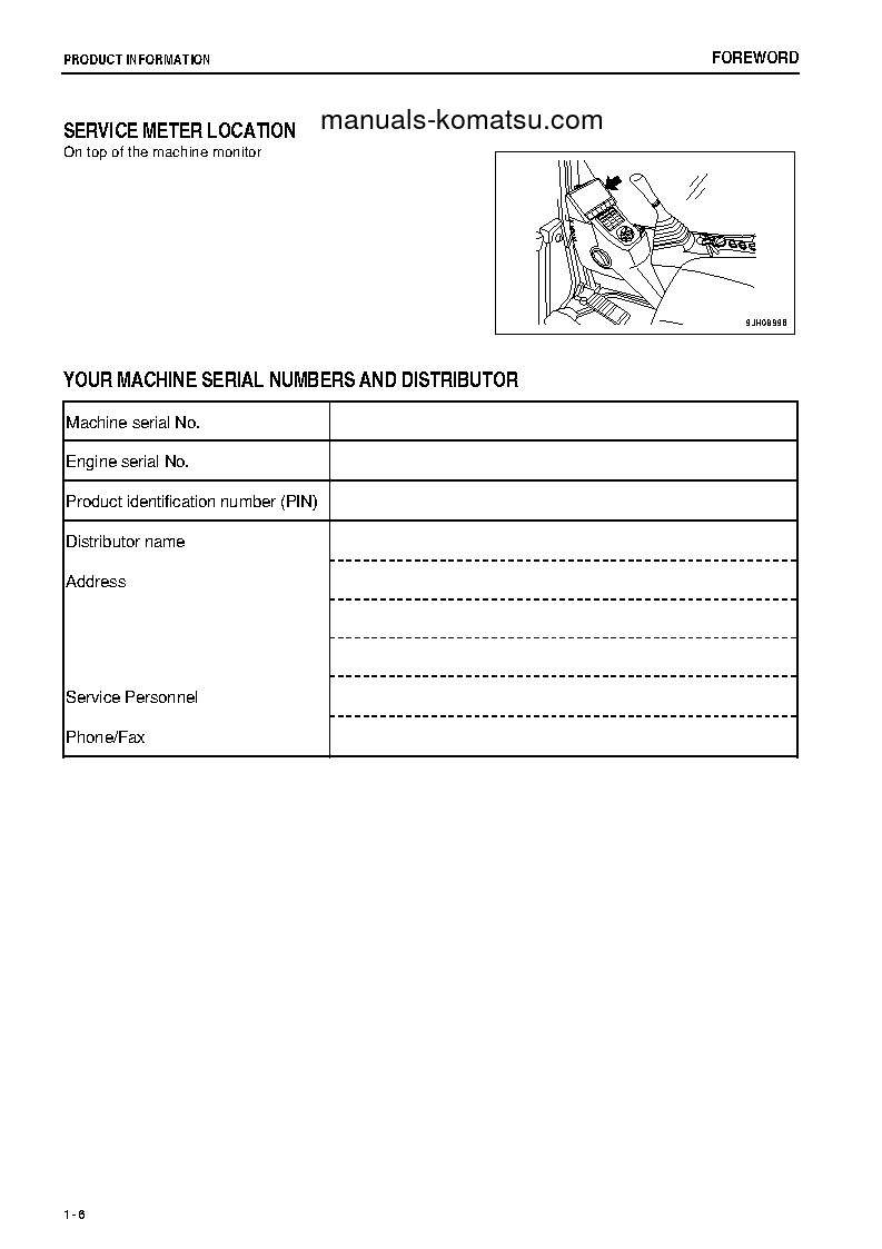 Protected: PC200LC-8(JPN)-WORK EQUIPMENT GREASE 100H S/N 310001-315311 Operation manual (English)