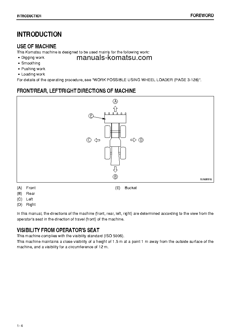Protected: WA200-6(JPN) S/N 70001-70965 Operation manual (English)