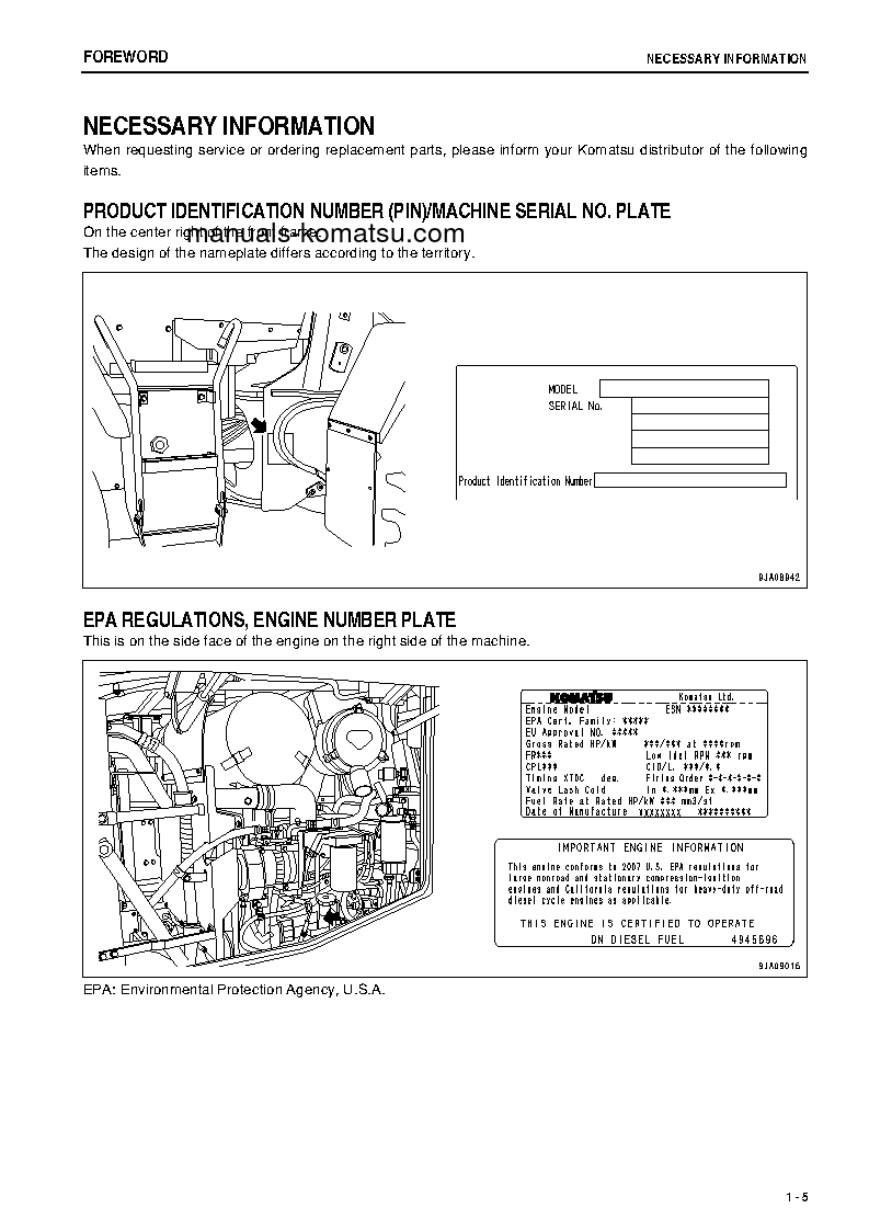 Protected: WA200-6(JPN) S/N 70001-70965 Operation manual (English)