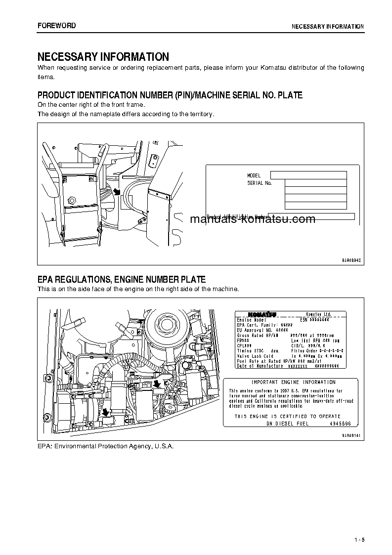 Protected: WA320-6(JPN) S/N 70001-70535 Operation manual (English)