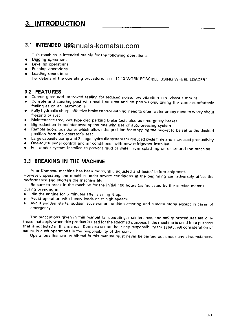 Protected: WA420-3(JPN) S/N 54001-UP Operation manual (English)
