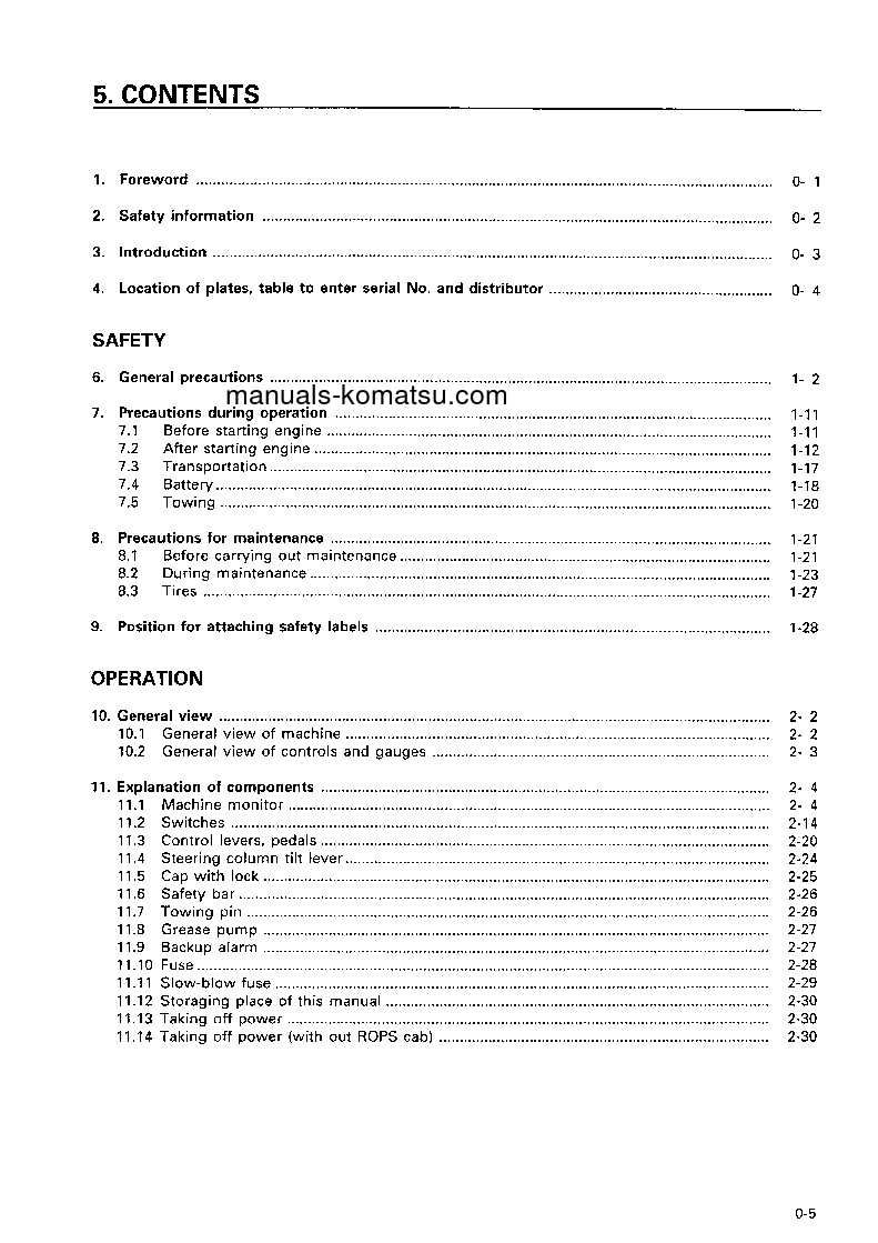 Protected: WA420-3(JPN) S/N 54001-UP Operation manual (English)