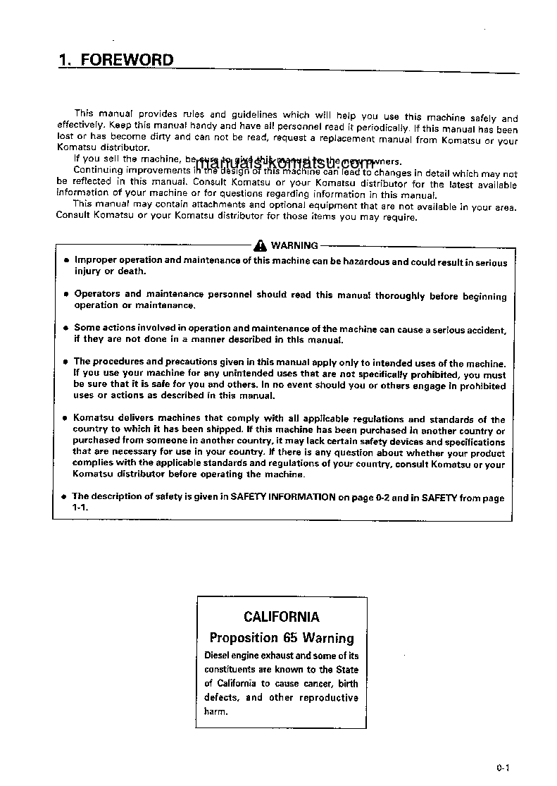 Protected: WA470-3(JPN)-MONO LEVER, AUTOSHIFT TRAMSMISSION S/N 54001-UP Operation manual (English)