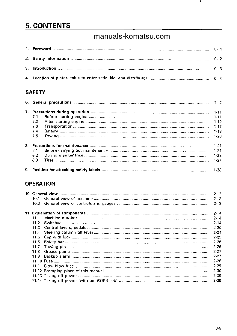Protected: WA470-3(JPN) S/N 54001-UP Operation manual (English)