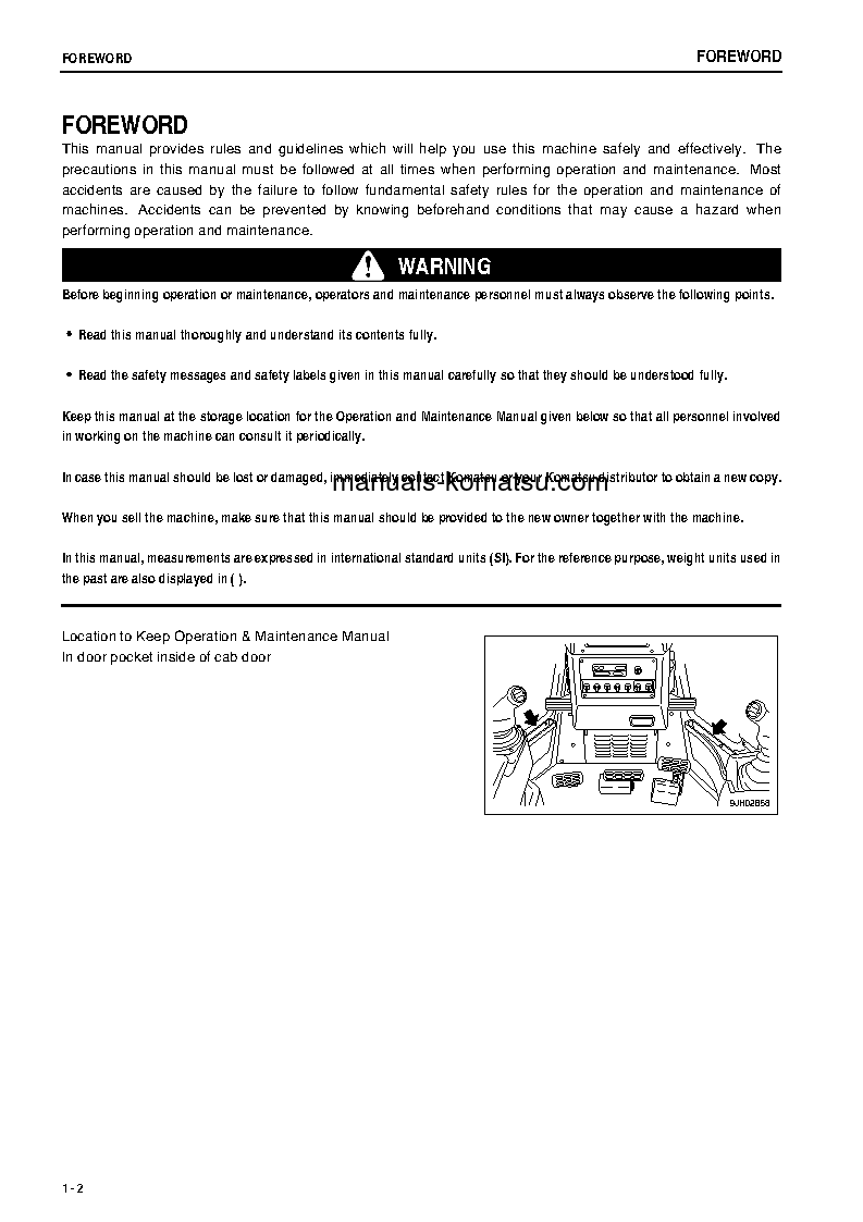 Protected: D375A-5(JPN)-E0, ONE-WAY STEERING LEVER S/N 50065-50090 Operation manual (English)