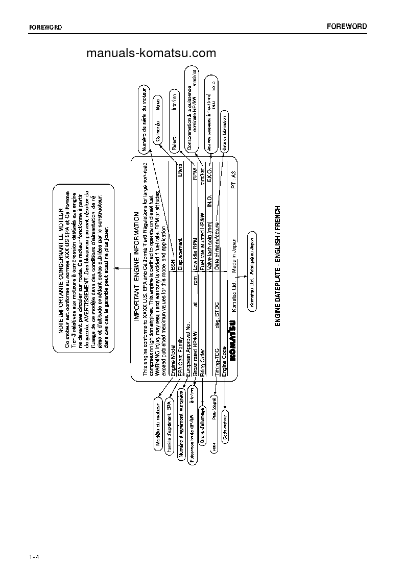 Protected: D375A-5(JPN)-E0, ONE-WAY STEERING LEVER S/N 50065-50090 Operation manual (English)
