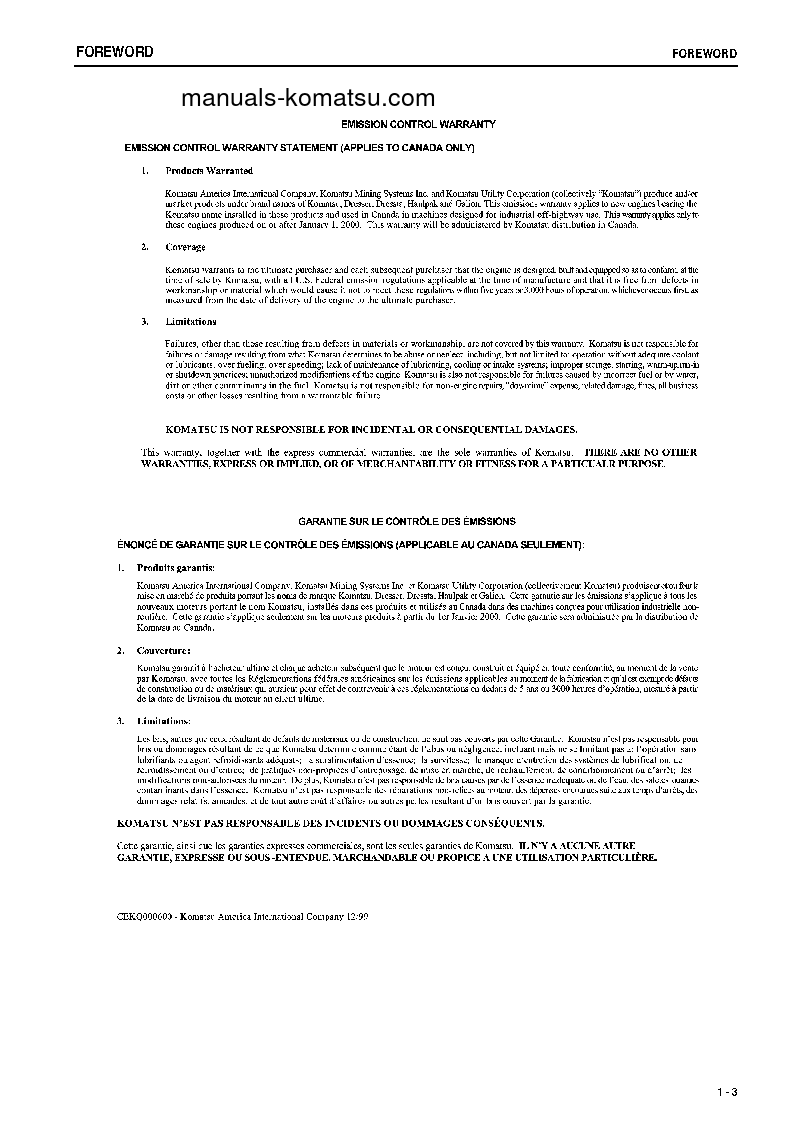 Protected: D475A-5(JPN)-TIER2, ONE-WAY STEERING LEVER S/N 30001-30070 Operation manual (English)