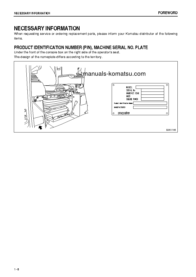 Protected: D375A-5(JPN)-E0 S/N 50091-50145 Operation manual (English)