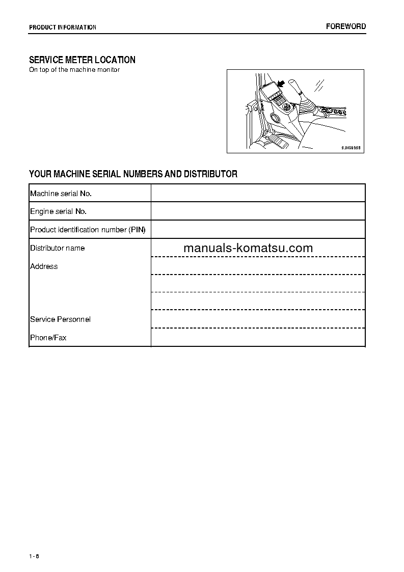Protected: PC270-8(JPN)-WORK EQUIPMENT GREASE 100H S/N 30001-30116 Operation manual (English)