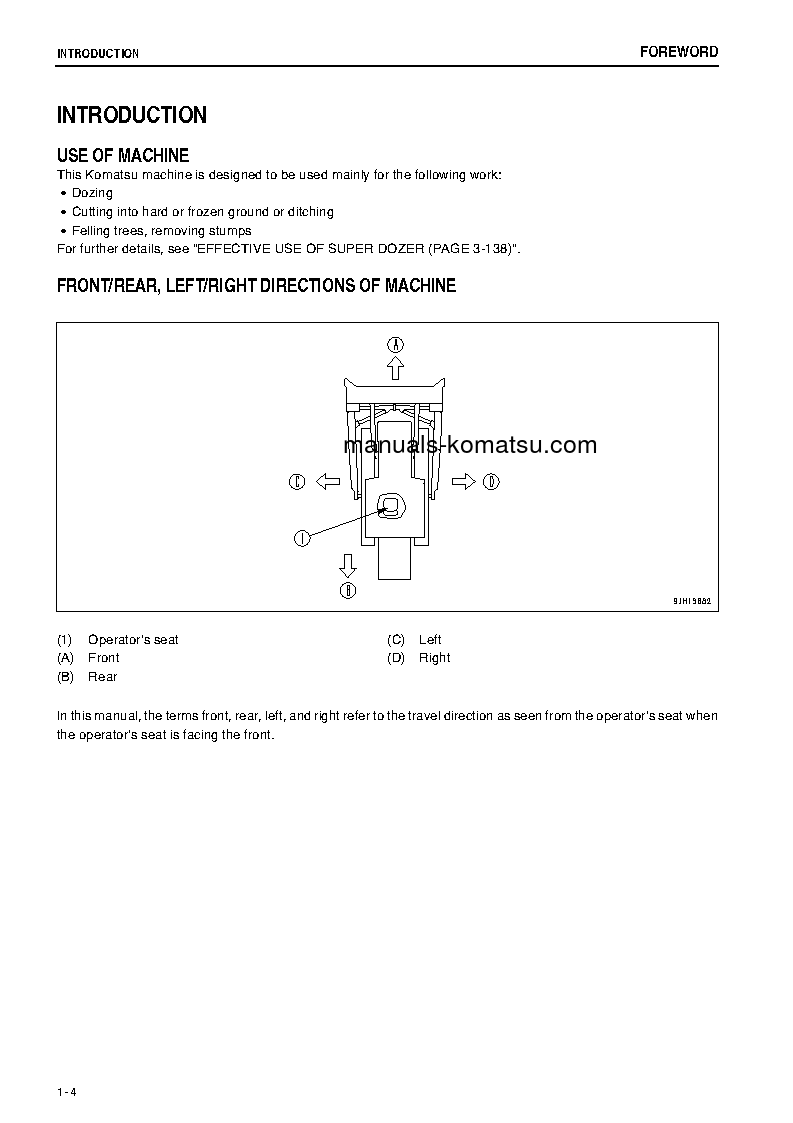 Protected: D475ASD-5(JPN)-TIER2, SUPER DOZER S/N 30071-30125 Operation manual (English)