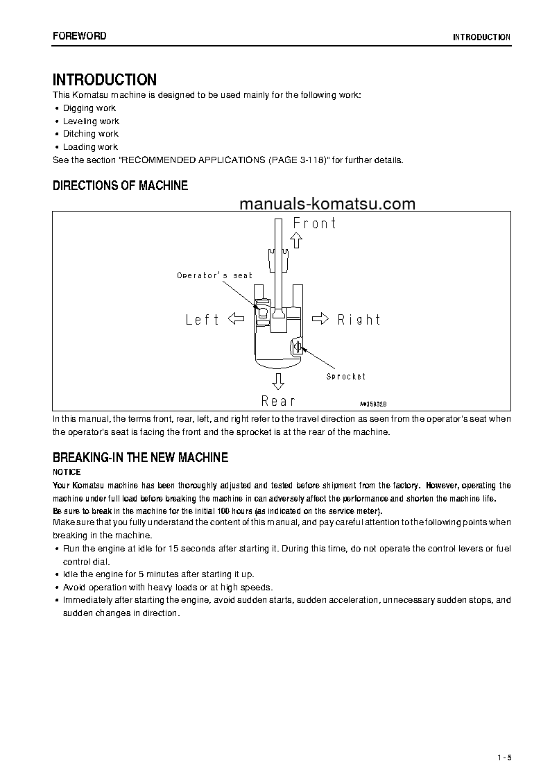 Protected: PC1250SP-7(JPN) S/N 20001-UP Operation manual (English)