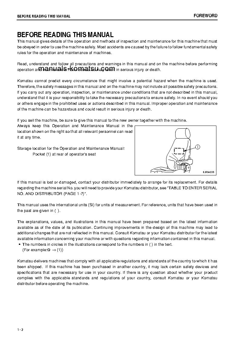 Protected: WA600-6(JPN)-W/O EGR S/N 65010-65020 Operation manual (English)