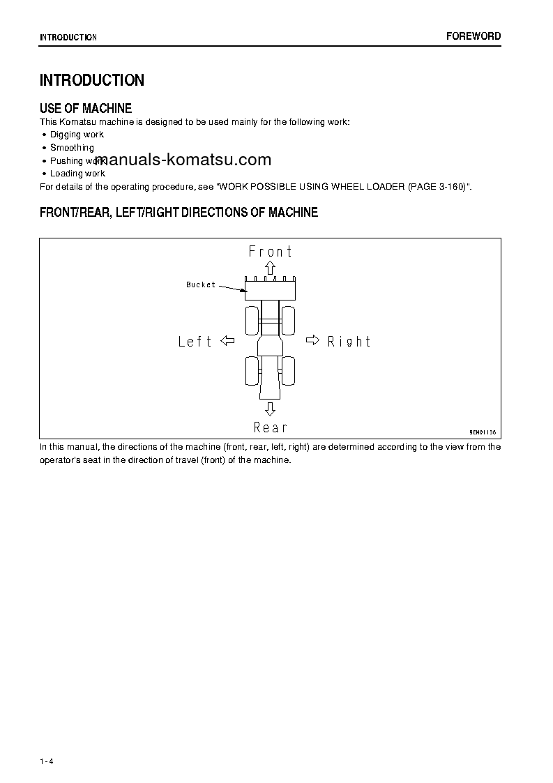 Protected: WA600-6(JPN)-W/O EGR S/N 65010-65020 Operation manual (English)