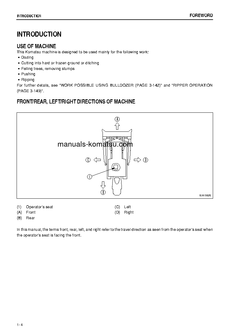 Protected: D475A-5(JPN)-TIER2, ONE-WAY STEERING LEVER S/N 30071-30125 Operation manual (English)