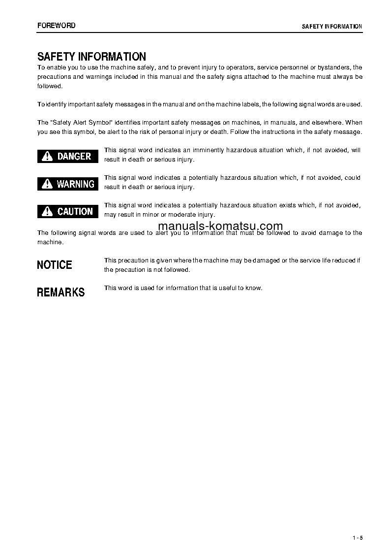 Protected: WA430-6(JPN) S/N 65395-65410 Operation manual (English)