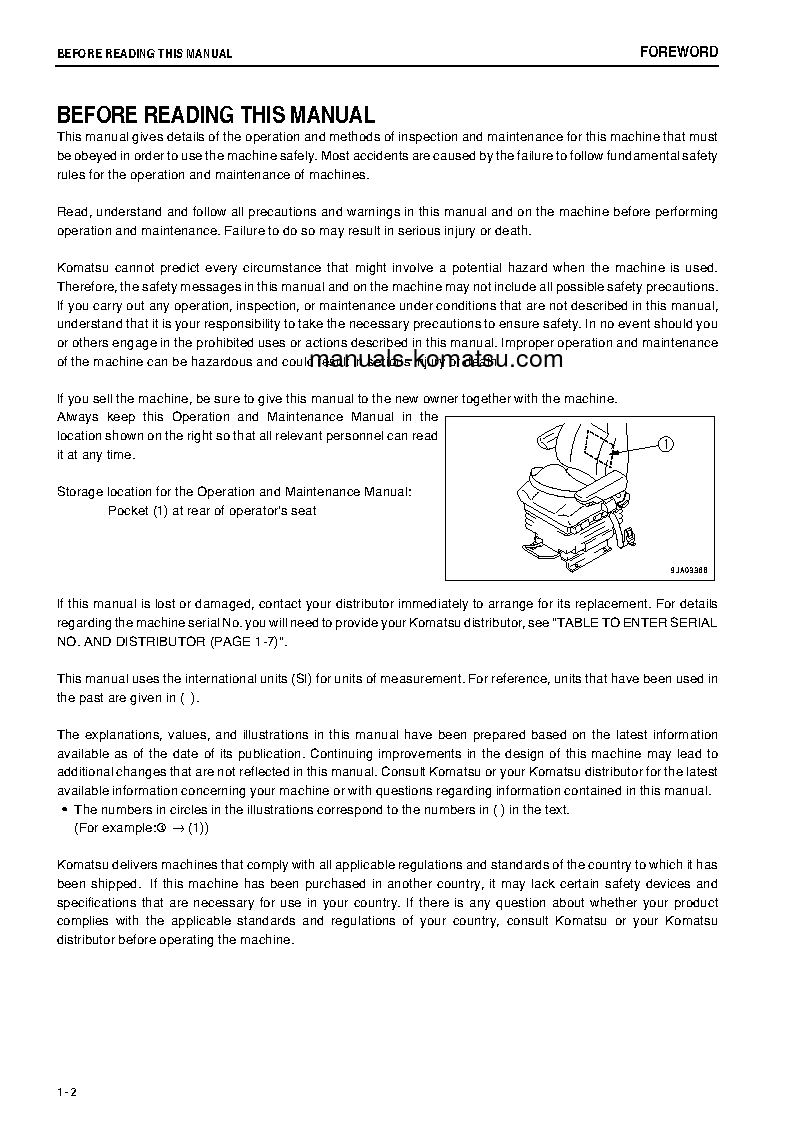 Protected: WA470-6(JPN) S/N 85402-90000 Operation manual (English)