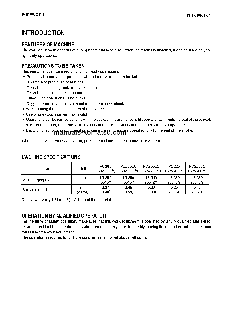 Protected: PC200LC-7(JPN)-SUPER LONG FRONT S/N 200001-UP Operation manual (English)