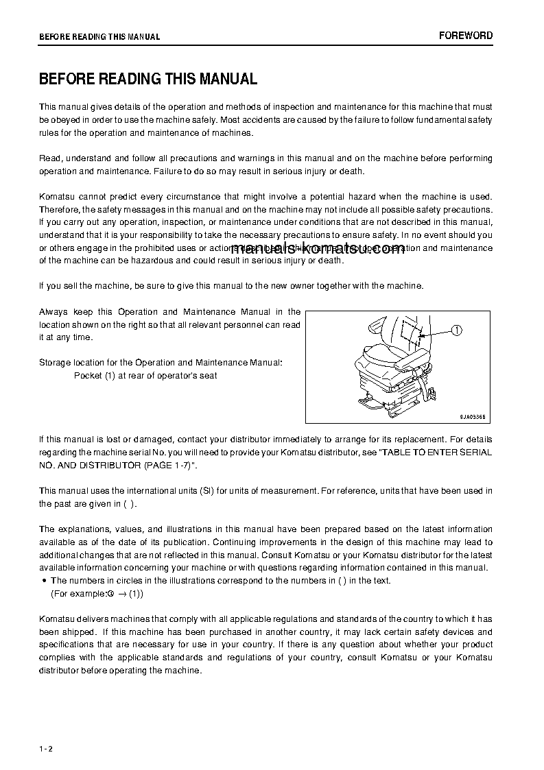 Protected: WA500-6(JPN)-W/O ERG S/N 60005-60008 Operation manual (English)