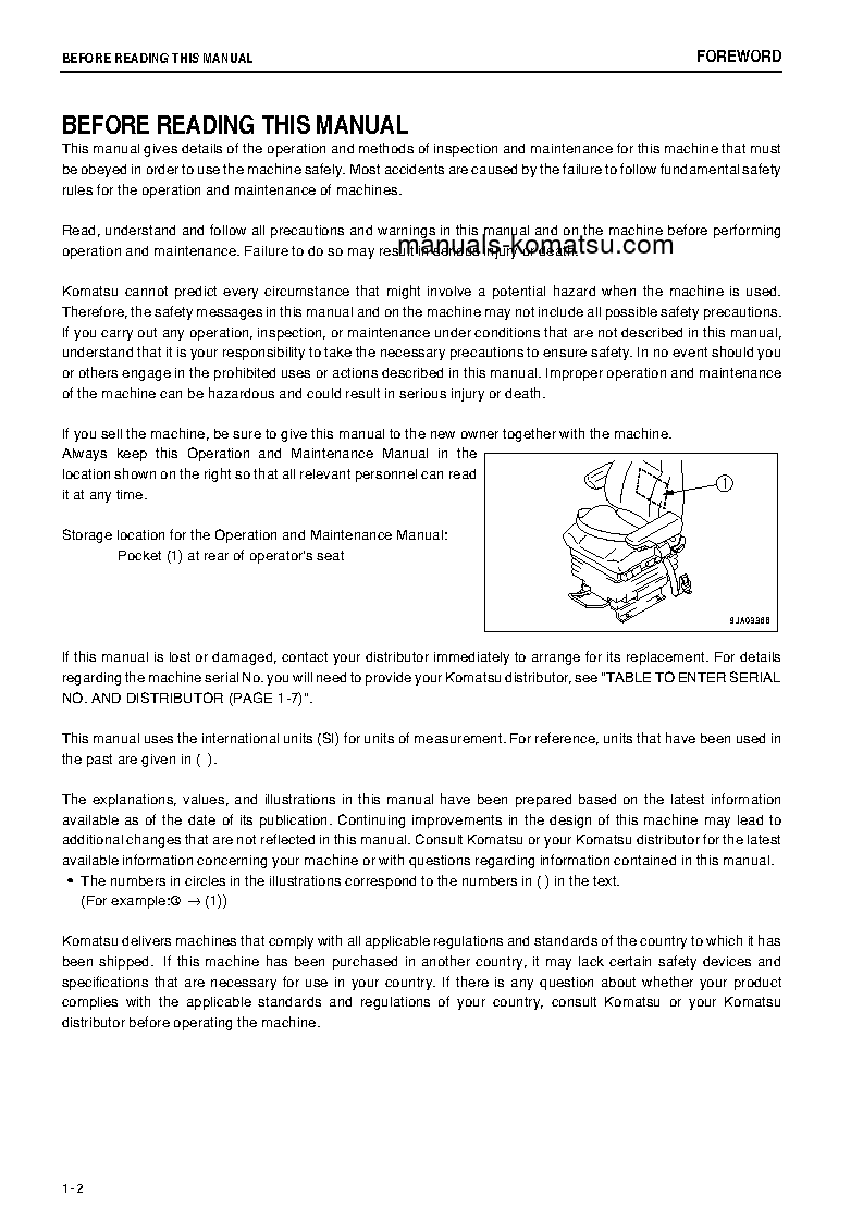 Protected: WA380-6(JPN) S/N 65799-66057 Operation manual (English)