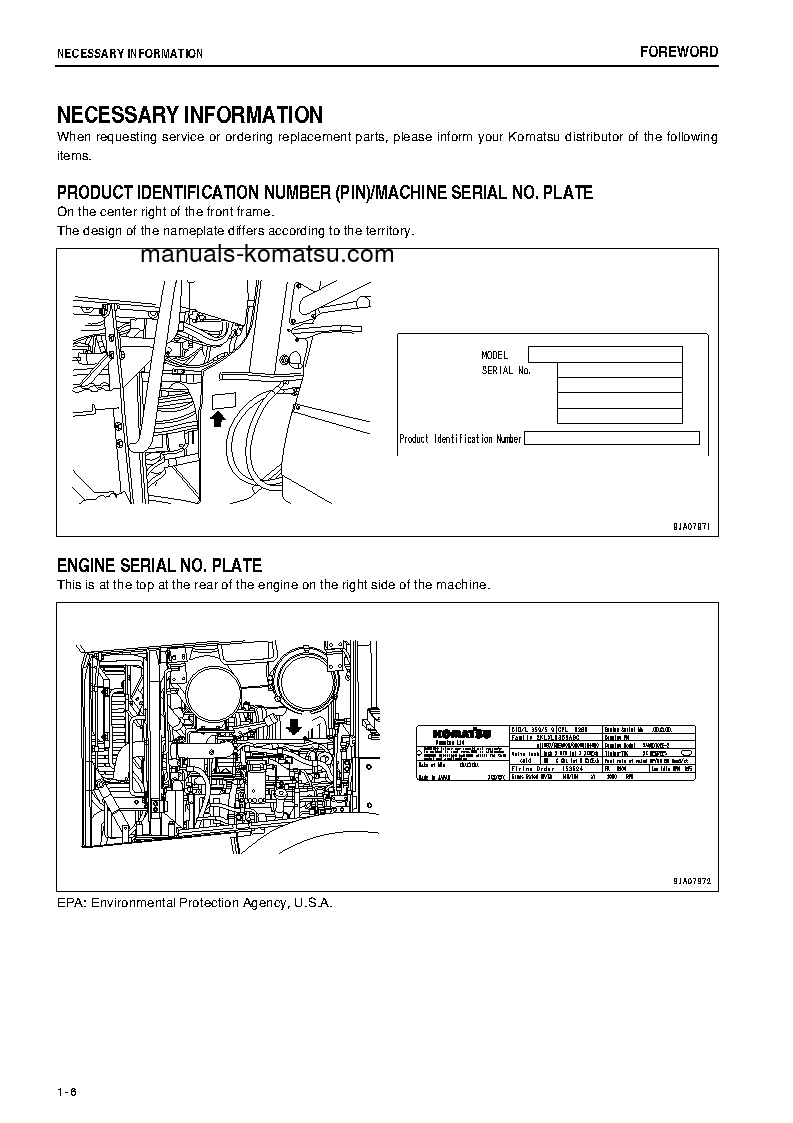 Protected: WA380-6(JPN) S/N 65799-66057 Operation manual (English)