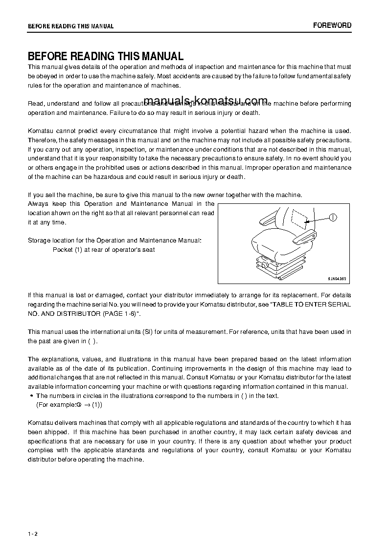 Protected: WA150-6(JPN) S/N 80001-80050 Operation manual (English)