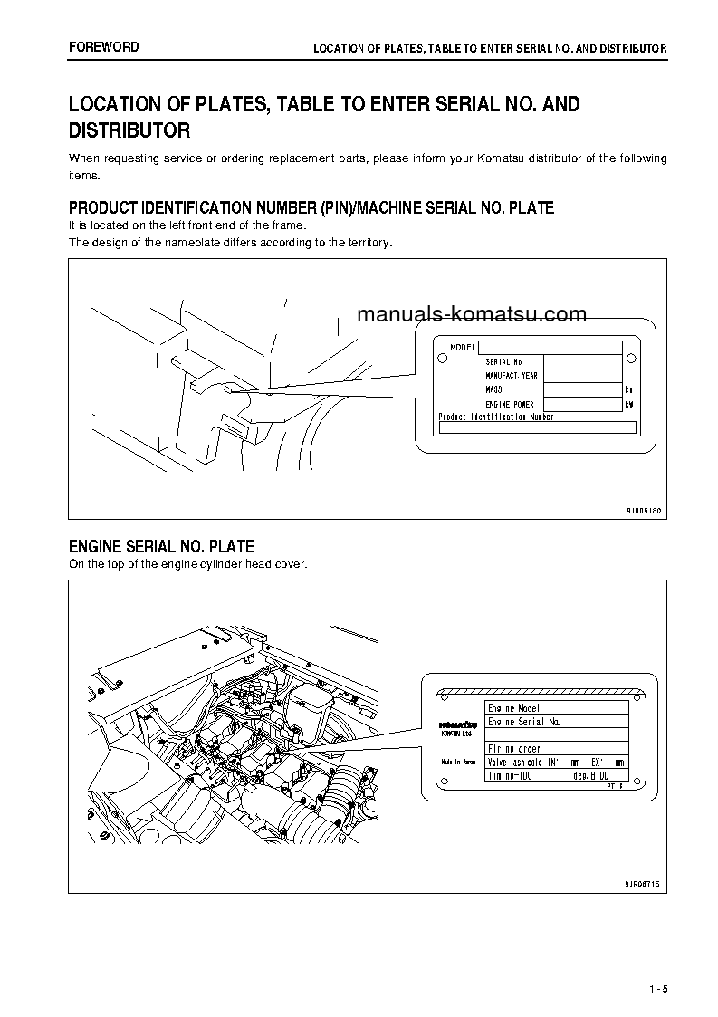 Protected: HD405-7(JPN)-W/O EGR S/N 11031-11033 Operation manual (English)