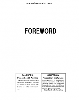 PC400LC-8(JPN)-R, WORK EQUIPMENT GREASE 500H S/N 75097-75100 Operation manual (English)