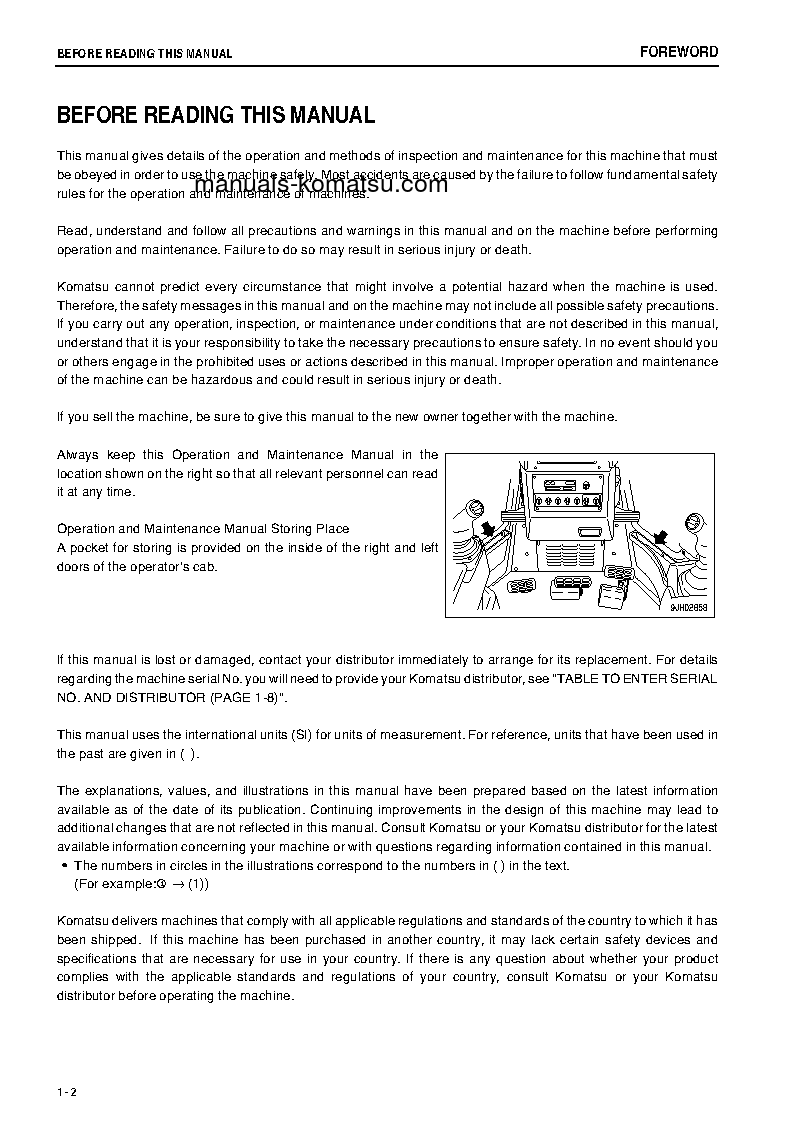 Protected: D85PX-15(JPN)-W/O EGR S/N 20003-20012 Operation manual (English)