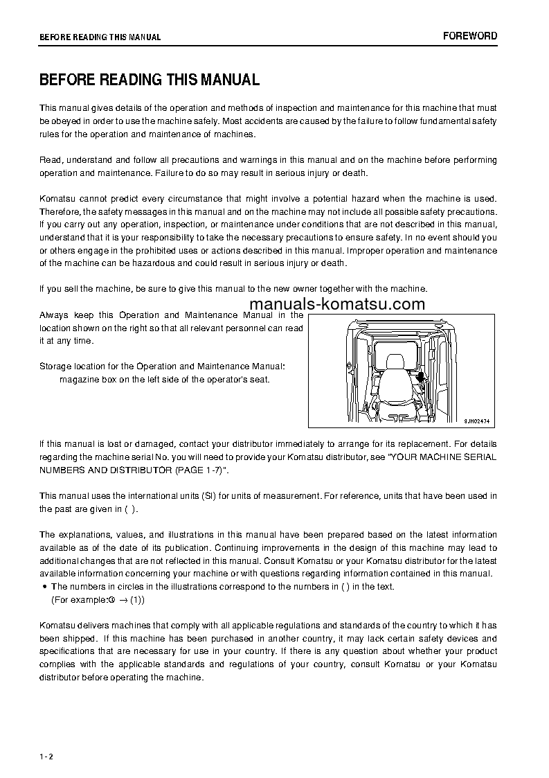 Protected: PC800-8(JPN)-W/O EGR S/N 60025-60031 Operation manual (English)