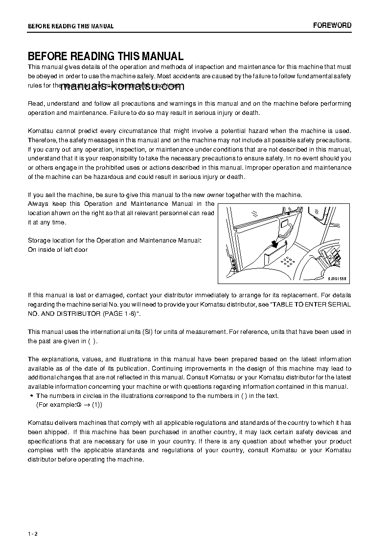 Protected: HD325-7(JPN) S/N 7582-7610 Operation manual (English)