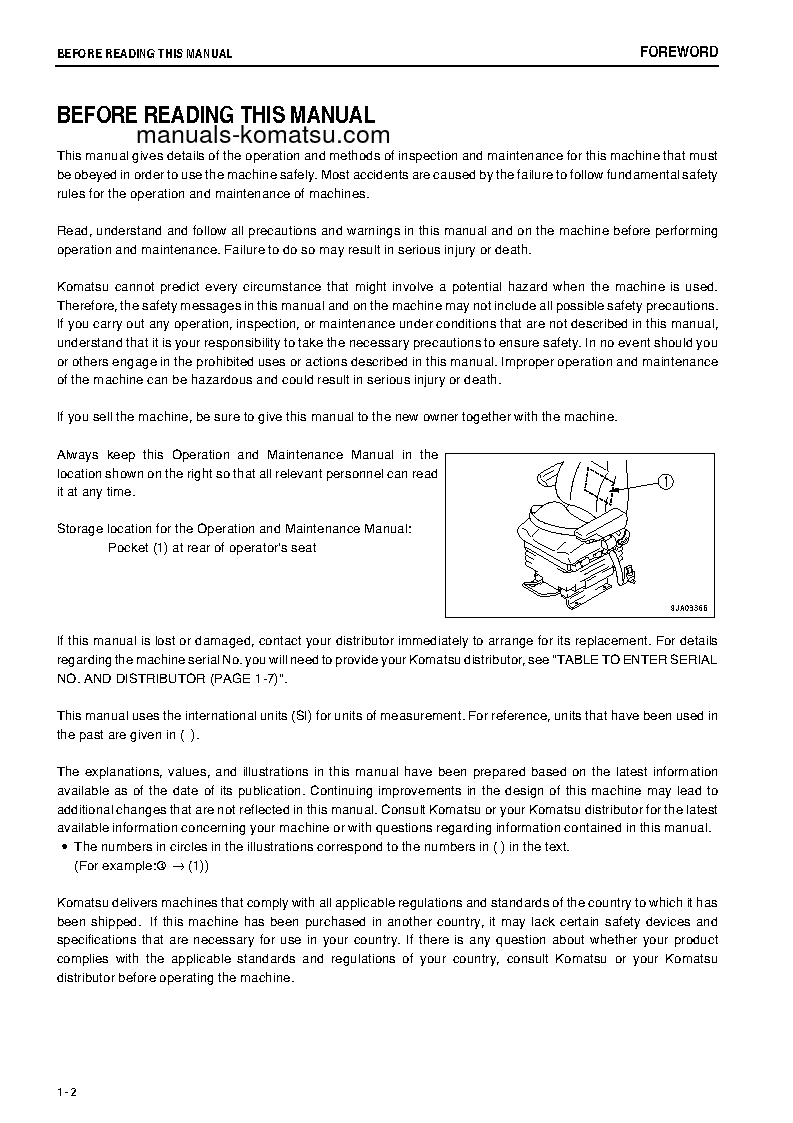 Protected: WA500-6(JPN)-W/O ERG S/N 60009-60009 Operation manual (English)