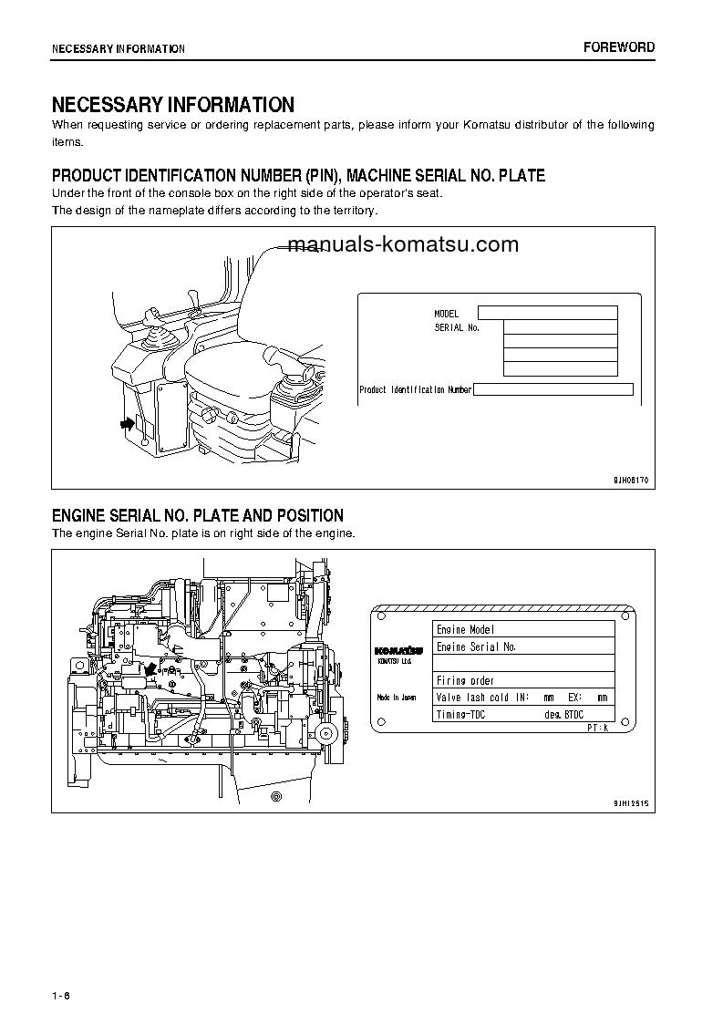 Protected: D275A-5(JPN)-W/O EGR S/N 35019-35032 Operation manual (English)