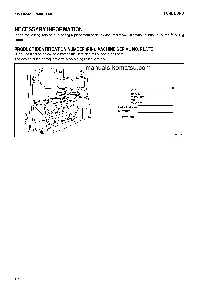 Protected: D375A-5(JPN)-TIER3 S/N 50146-UP Operation manual (English)