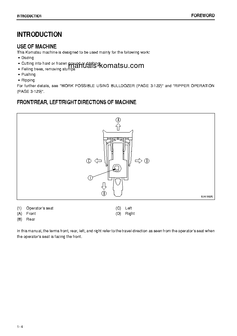 Protected: D375A-5(JPN)-E0, ONE-WAY STEERING LEVER S/N 50146-UP Operation manual (English)